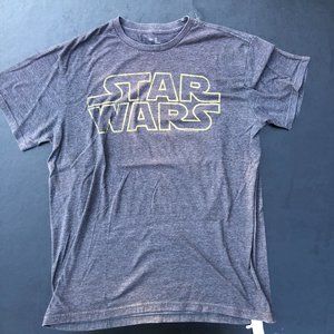 STAR WARS  - Star Wars Logo Gray T-Shirt - Large
